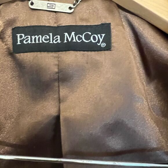 Women’s EUC Pamela McCoy Leather Butterly metallic jacket. Size XS. - Picture 4 of 11